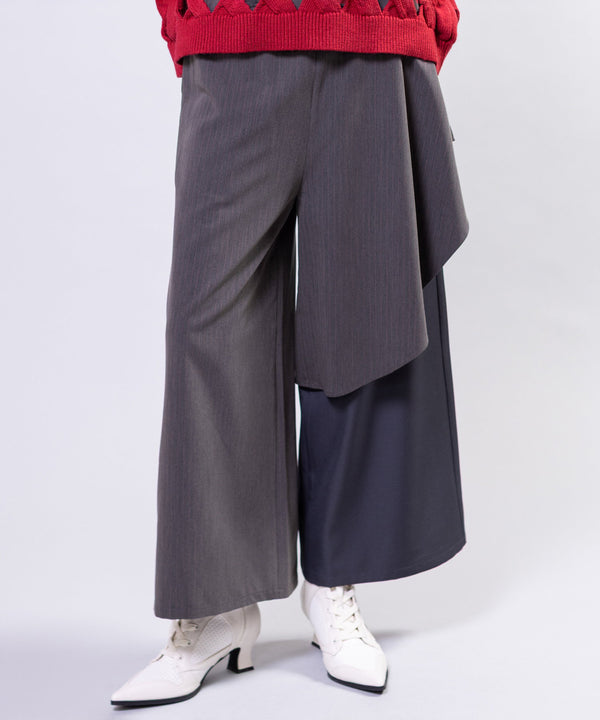Asymmetrical Layered Pants