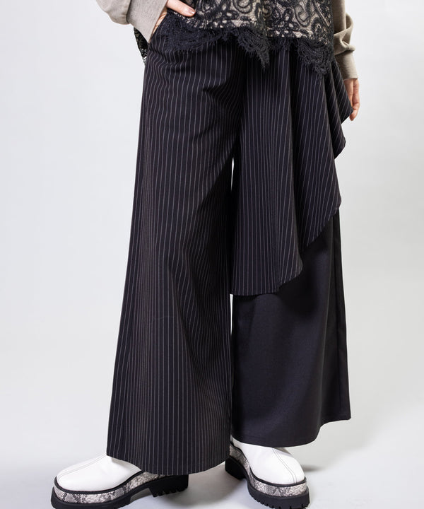 Asymmetrical Layered Pants