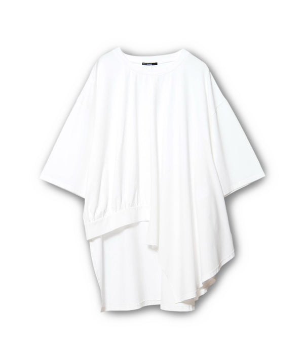 アシンメトリーフレアーTシャツ