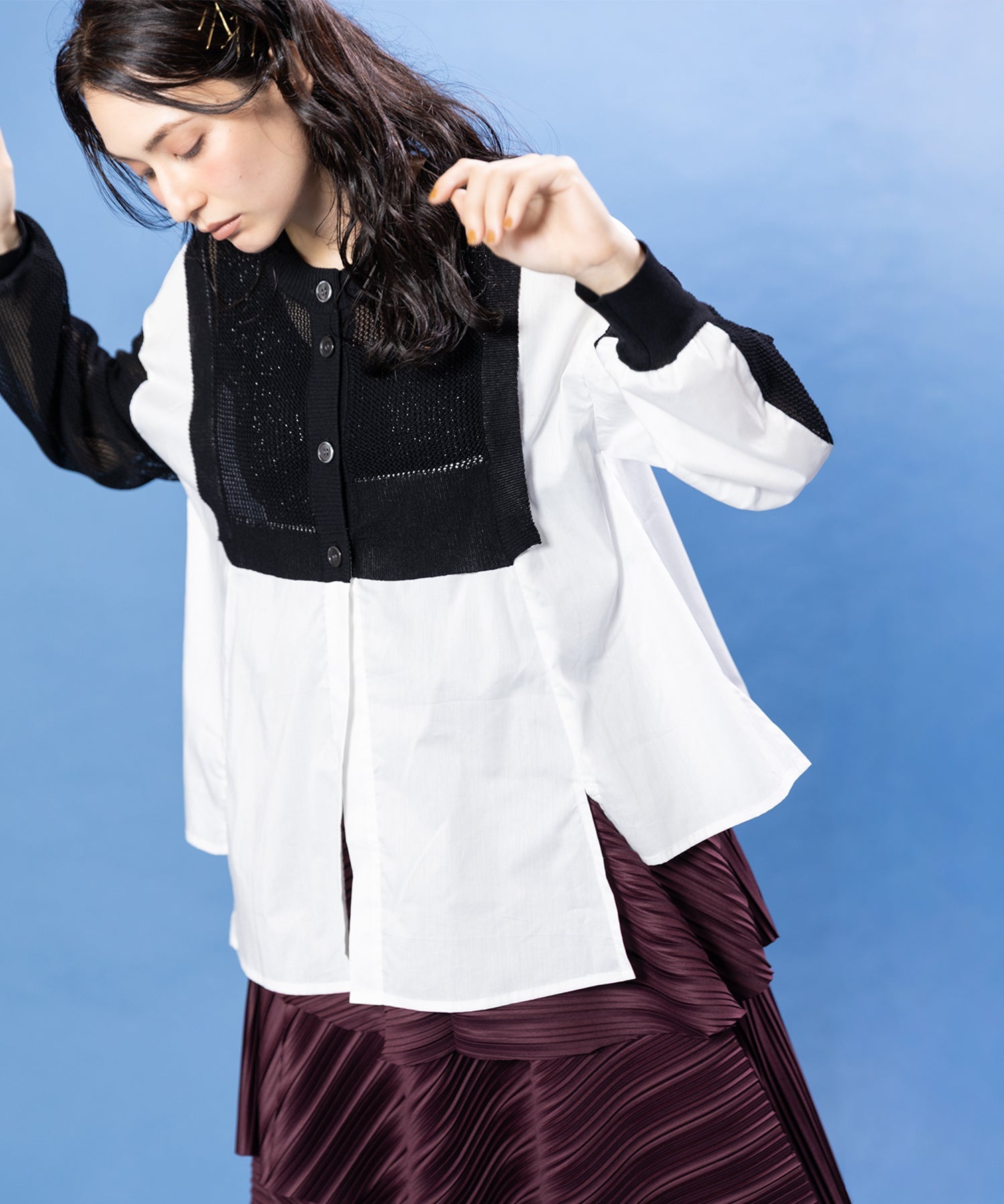 BLACK×WHITE styling(167cm)