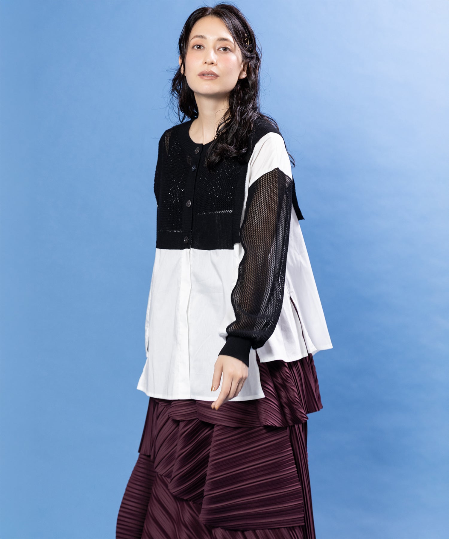 BLACK×WHITE styling(167cm)