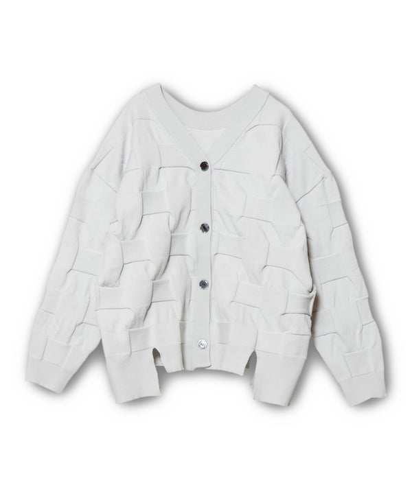 Two-Way Intrecciato Knit Cardigan