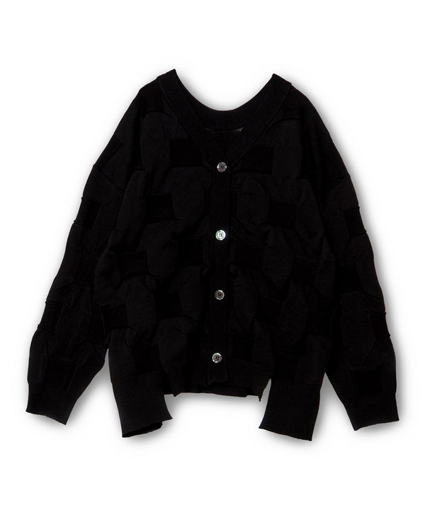 Two-Way Intrecciato Knit Cardigan
