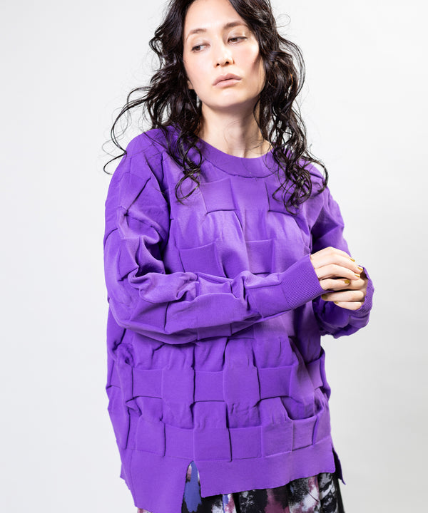 Two-Way Intrecciato Knit Cardigan