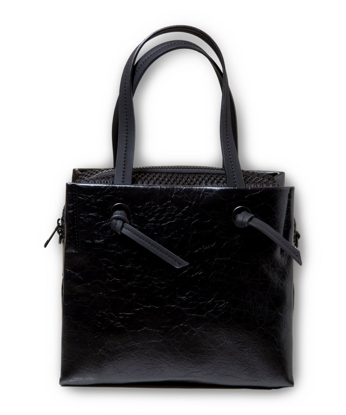 バイカラースクエアバッグ BLACK