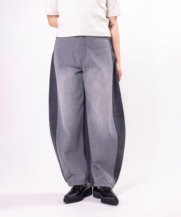 Barrel Leg Denim Pants