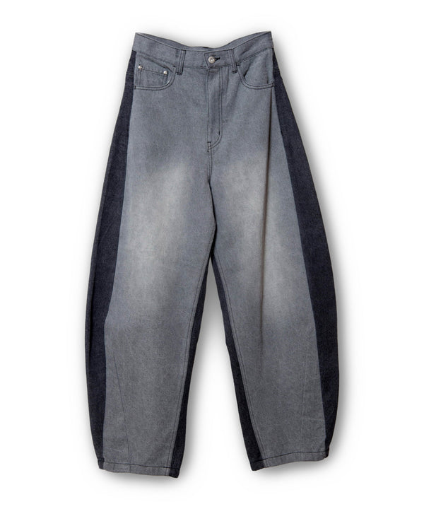 Barrel Leg Denim Pants