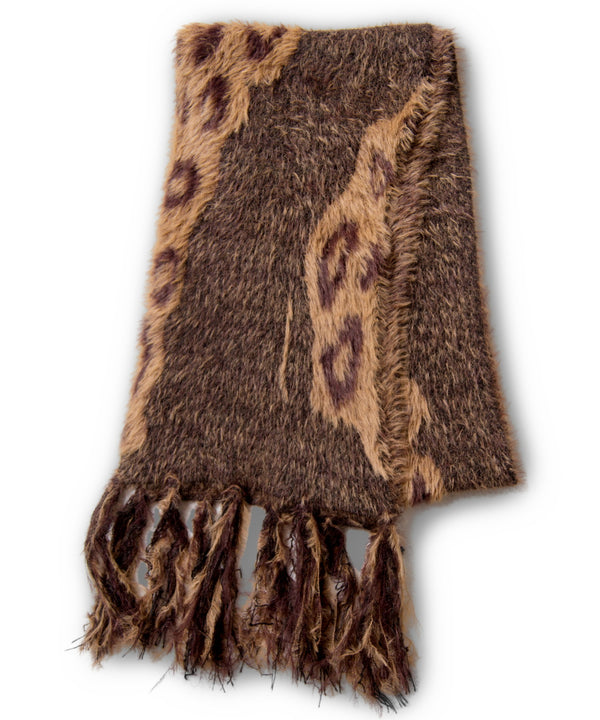 Shaggy knit stole