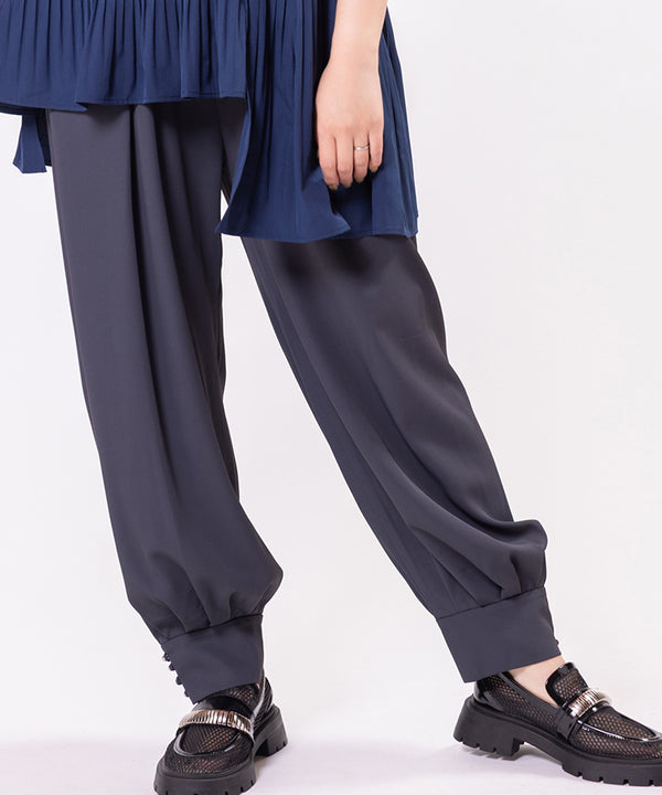 Hem Button Harem Pants