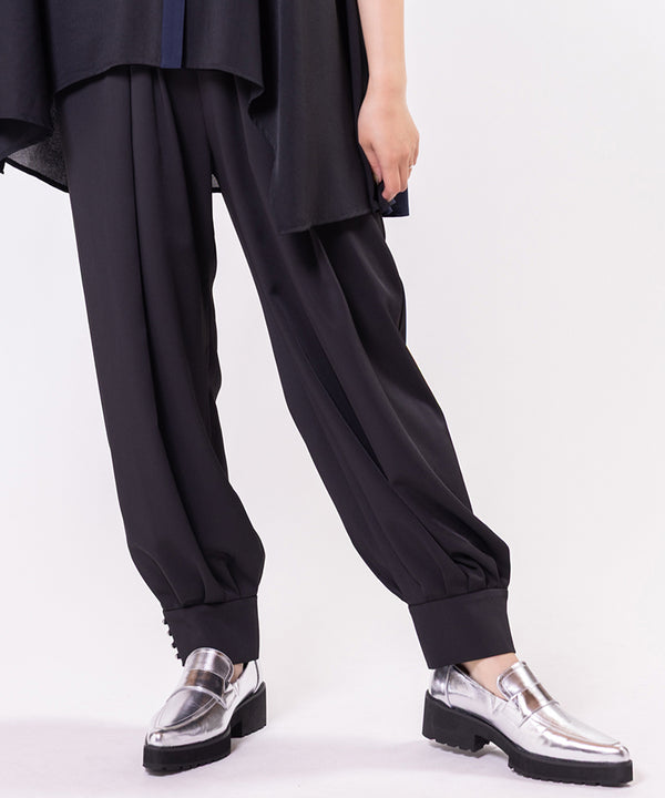 Hem Button Harem Pants