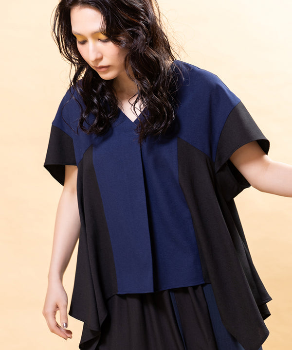 Irregular Hem Flare Blouse