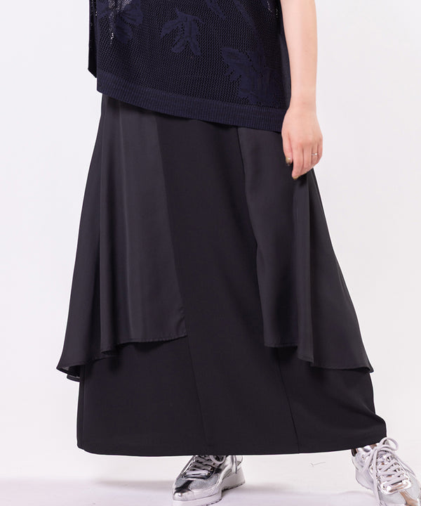 Chiffon layered skirt