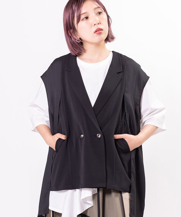 Chiffon Overlay Gilet