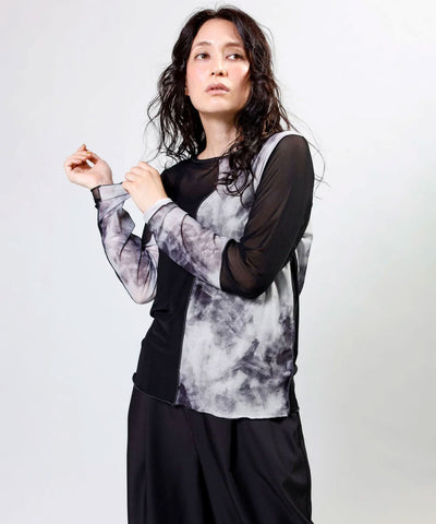 2WAYメロー切替長袖Tシャツ