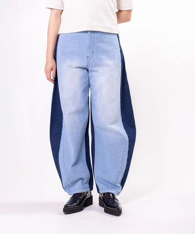 バレルレッグデニムパンツ