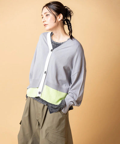 2WAY切替ニットカーディガン